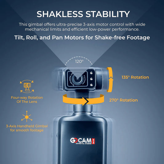 Digitek DAC 202 5K 3-Axis AI Action Camera