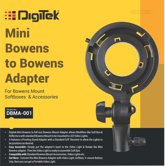 Digitek DBMA 001 Mini Bowens to Bowens Adapter