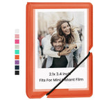 Tektonic Mini Photo Album 28 Pockets Salmon Orange TEKTONIC