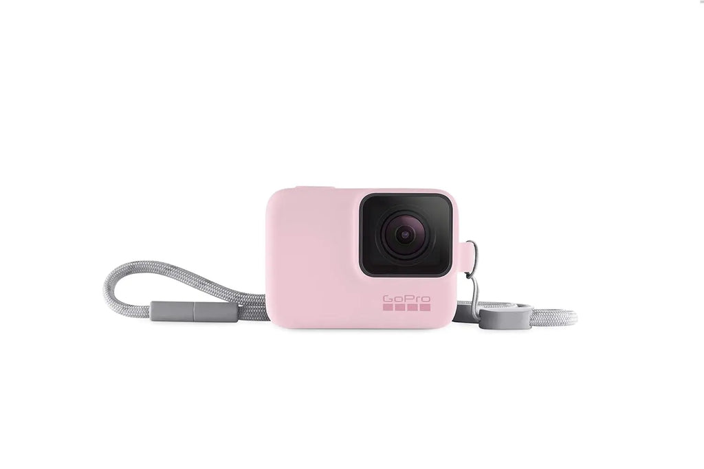 GoPro Silicone Sleeve with Lanyard Pink Protective Camera Cover Gopro