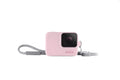 GoPro Silicone Sleeve with Lanyard Pink Protective Camera Cover Gopro