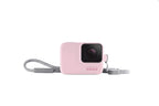 GoPro Silicone Sleeve with Lanyard Pink Protective Camera Cover Gopro
