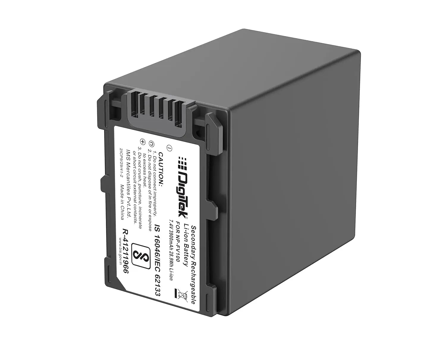 DIGITEK NP-FV100 3900mAh Extra Power Rechargeable Li-ion Battery Digitek