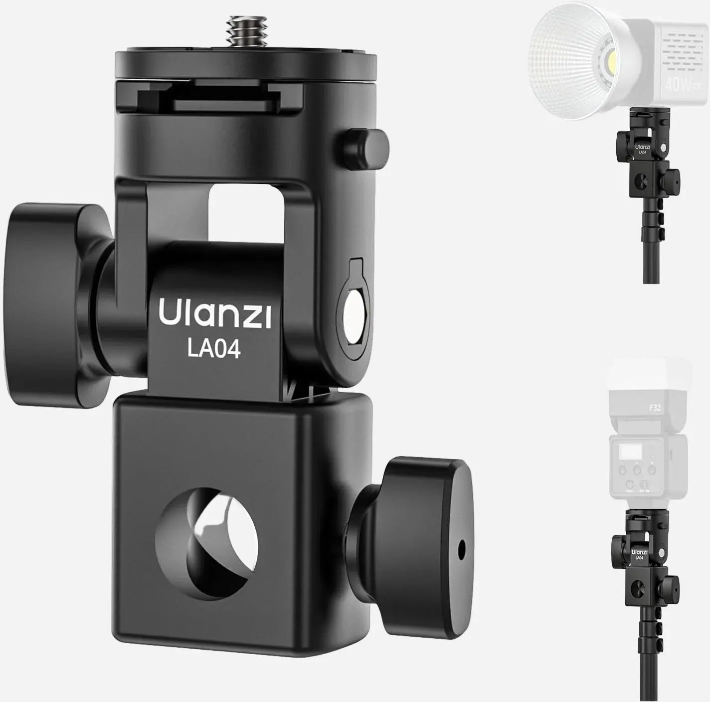 Ulanzi LA04 Light Stand Mount Adapter Quick Release Tilt Head Ulanzi