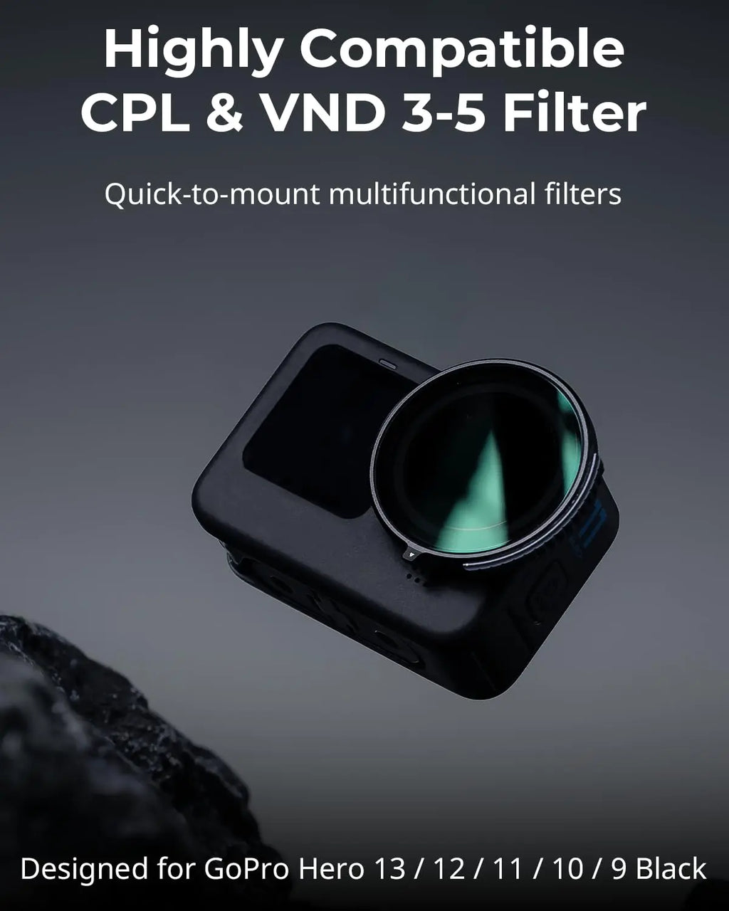 SmallRig CPL and VND 3 to 5 Filter for GoPro Action Camera Lens Filter 4942 SMALLRIG