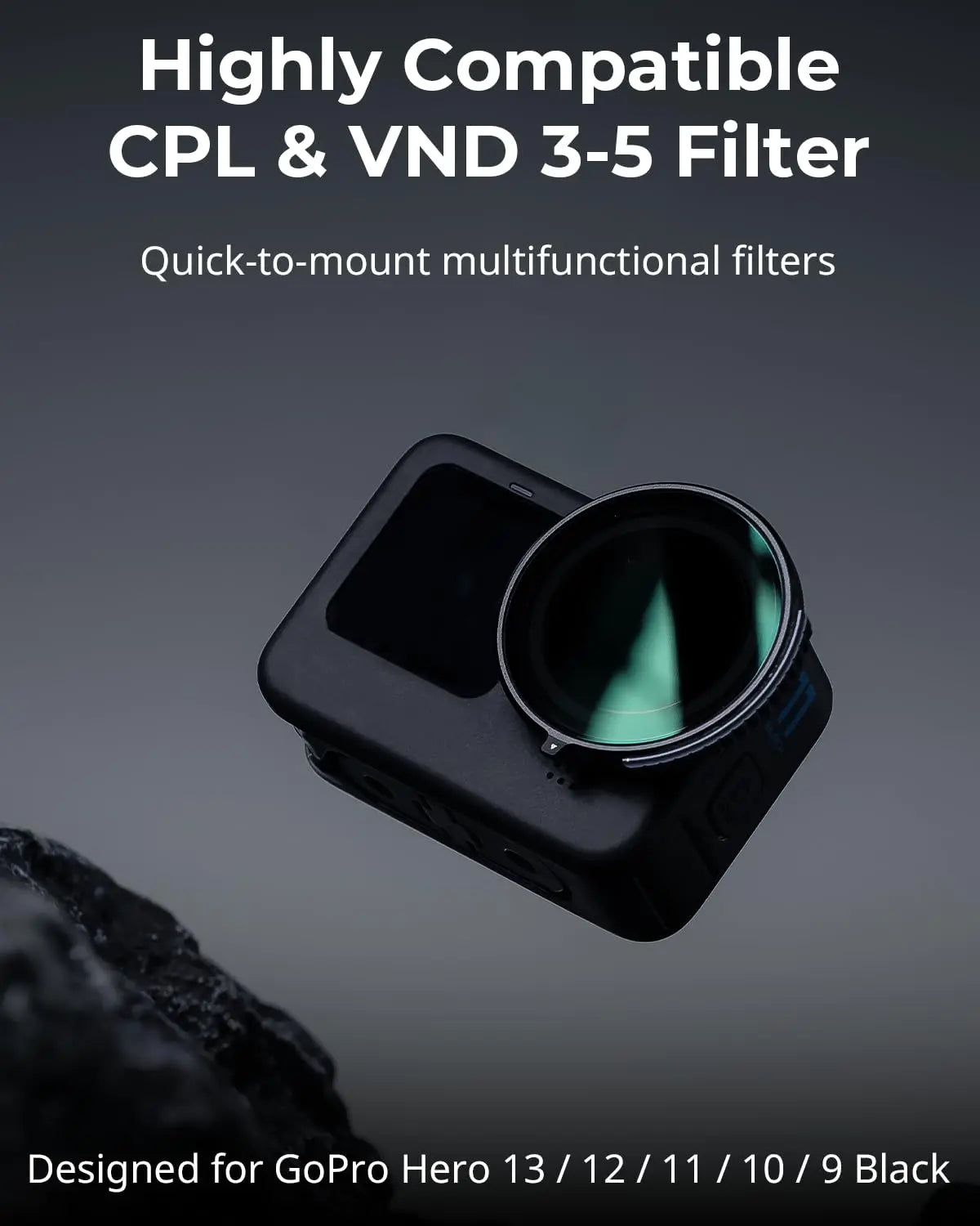 SmallRig CPL and VND 3 to 5 Filter for GoPro Action Camera Lens Filter 4942 SMALLRIG