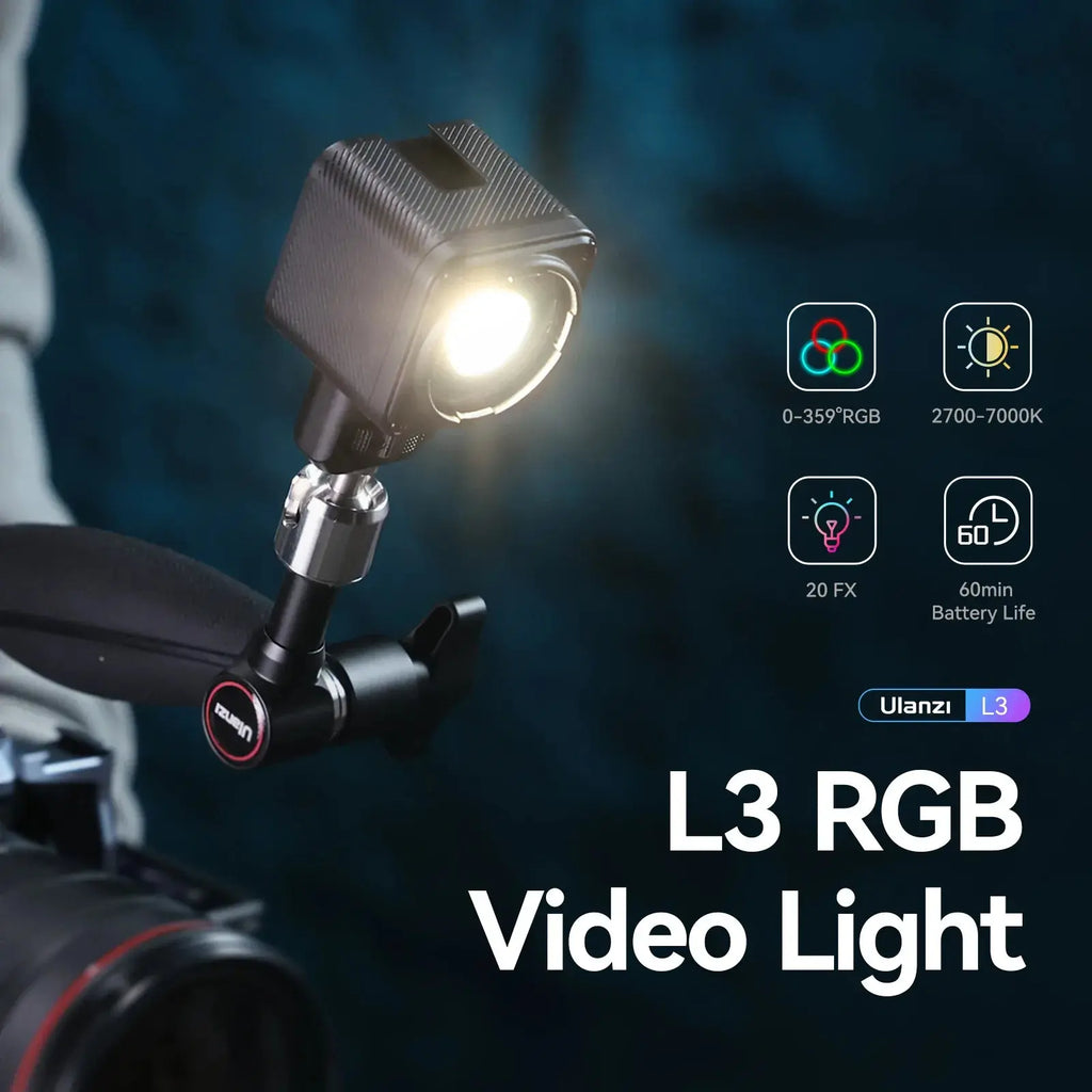 Ulanzi L3 RGB LED Waterproof Video Light Mini Magnetic Cube 2700K 7000K Ulanzi