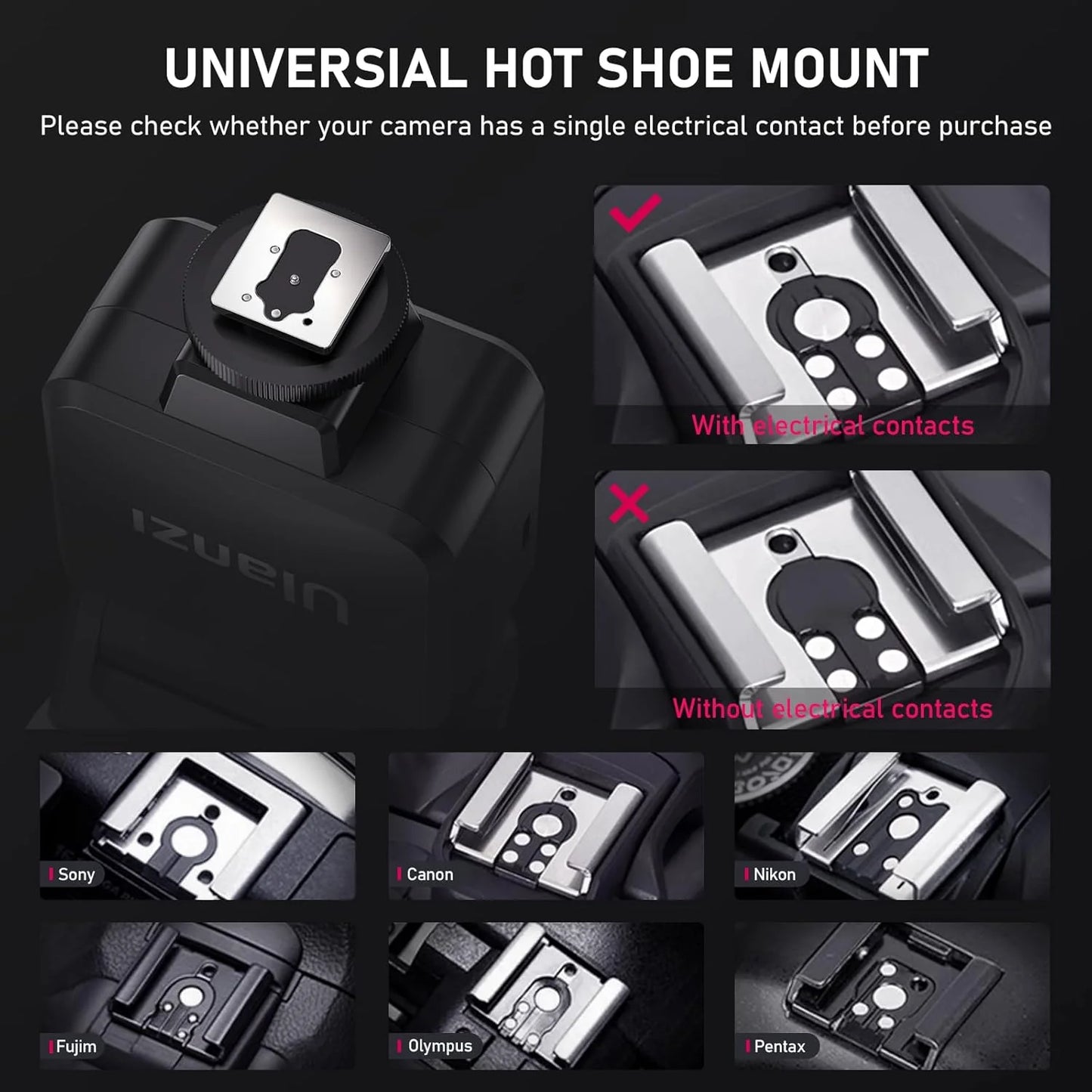 Ulanzi VIJIM F32 Camera Flash Speedlite GN32 5600K, Hot Shoe Mount