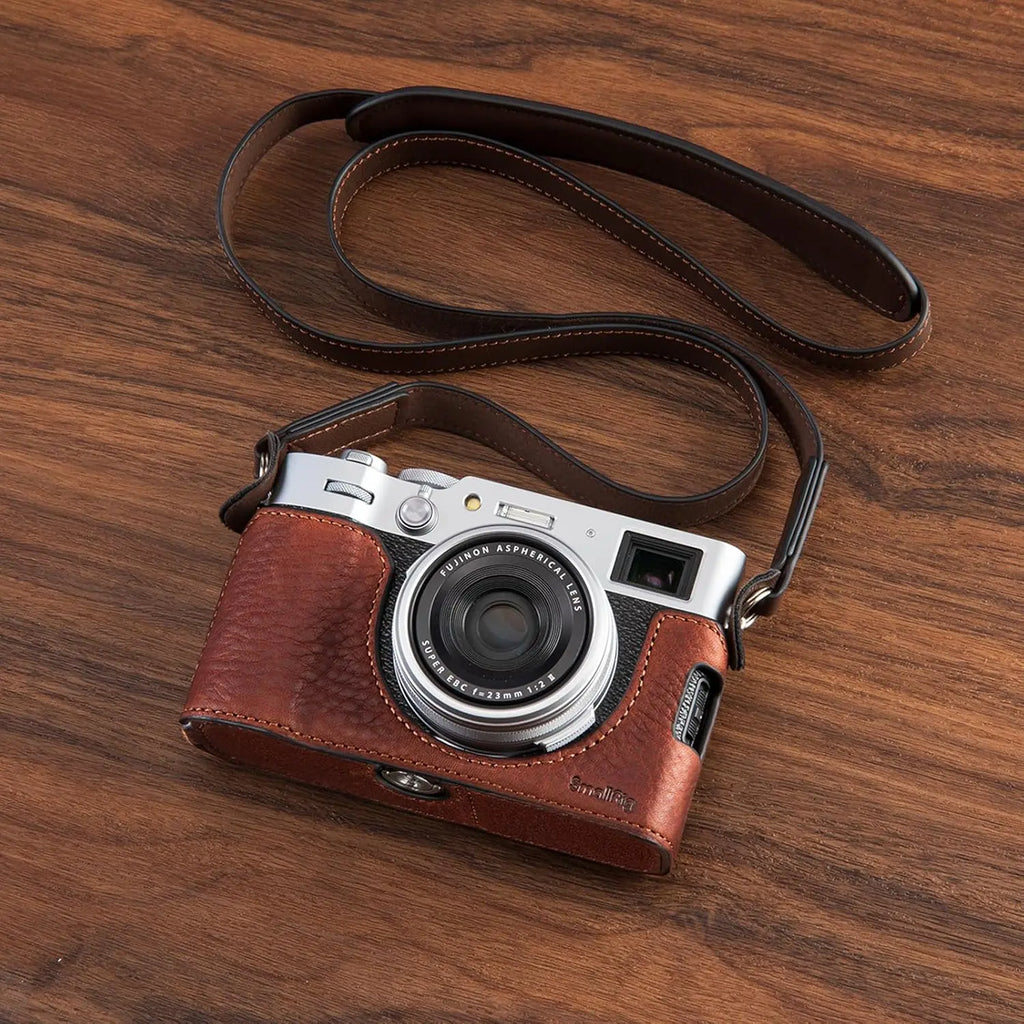 SmallRig Brown Leather Half Case Kit with Shoulder Strap 4699 SMALLRIG