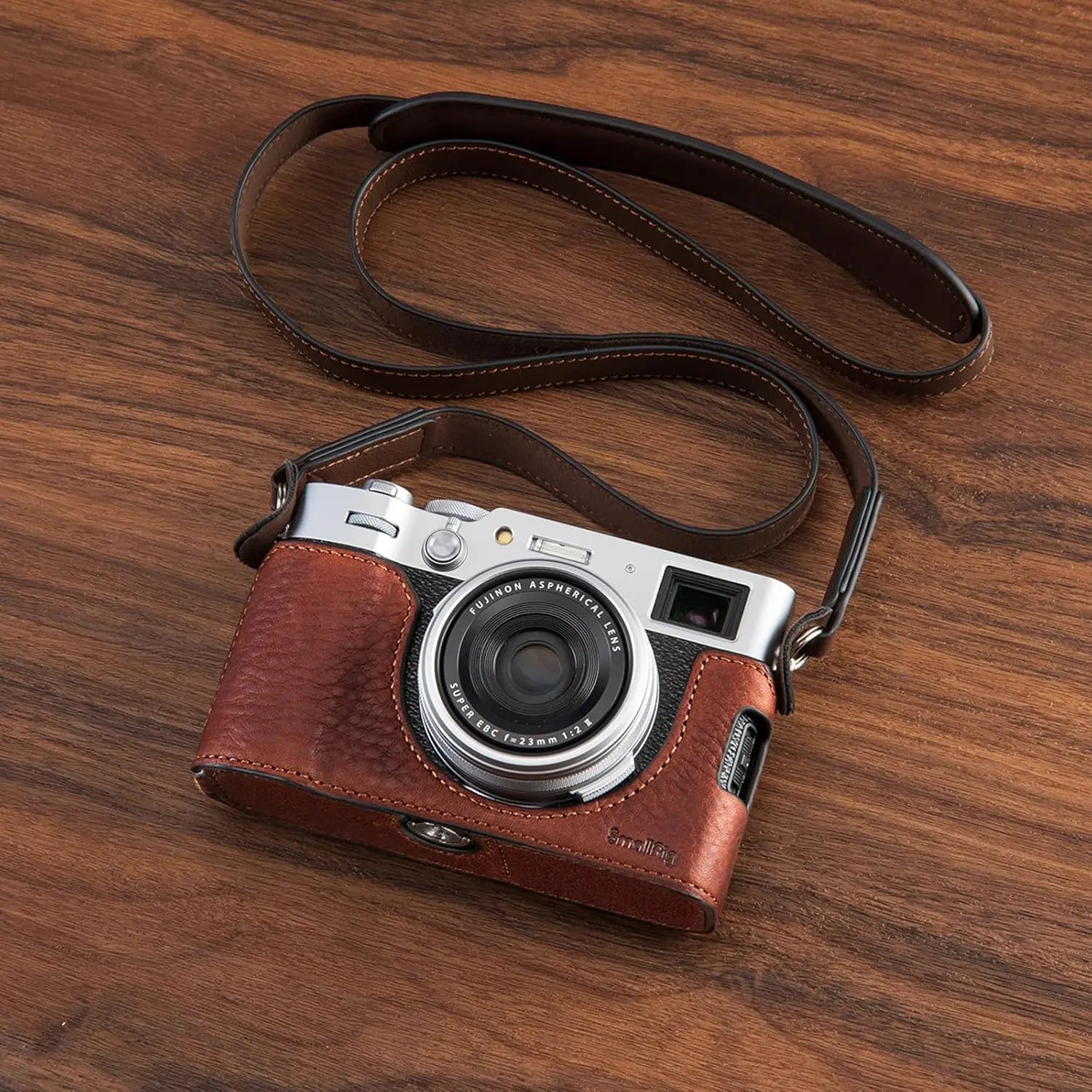 SmallRig Brown Leather Half Case Kit with Shoulder Strap 4699 SMALLRIG