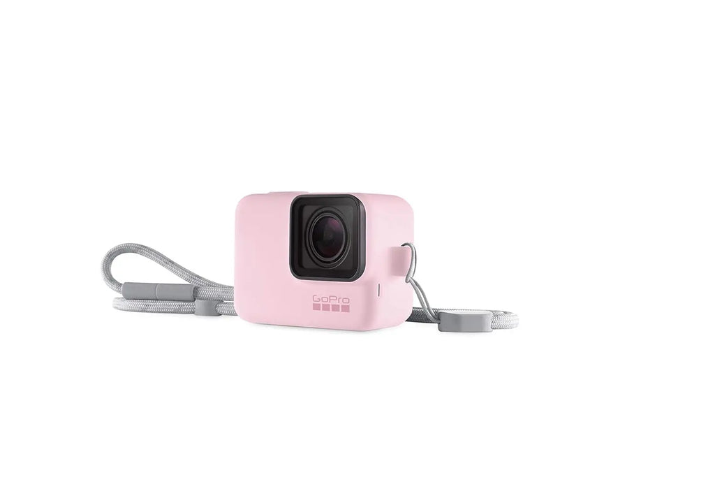 GoPro Silicone Sleeve with Lanyard Pink Protective Camera Cover Gopro