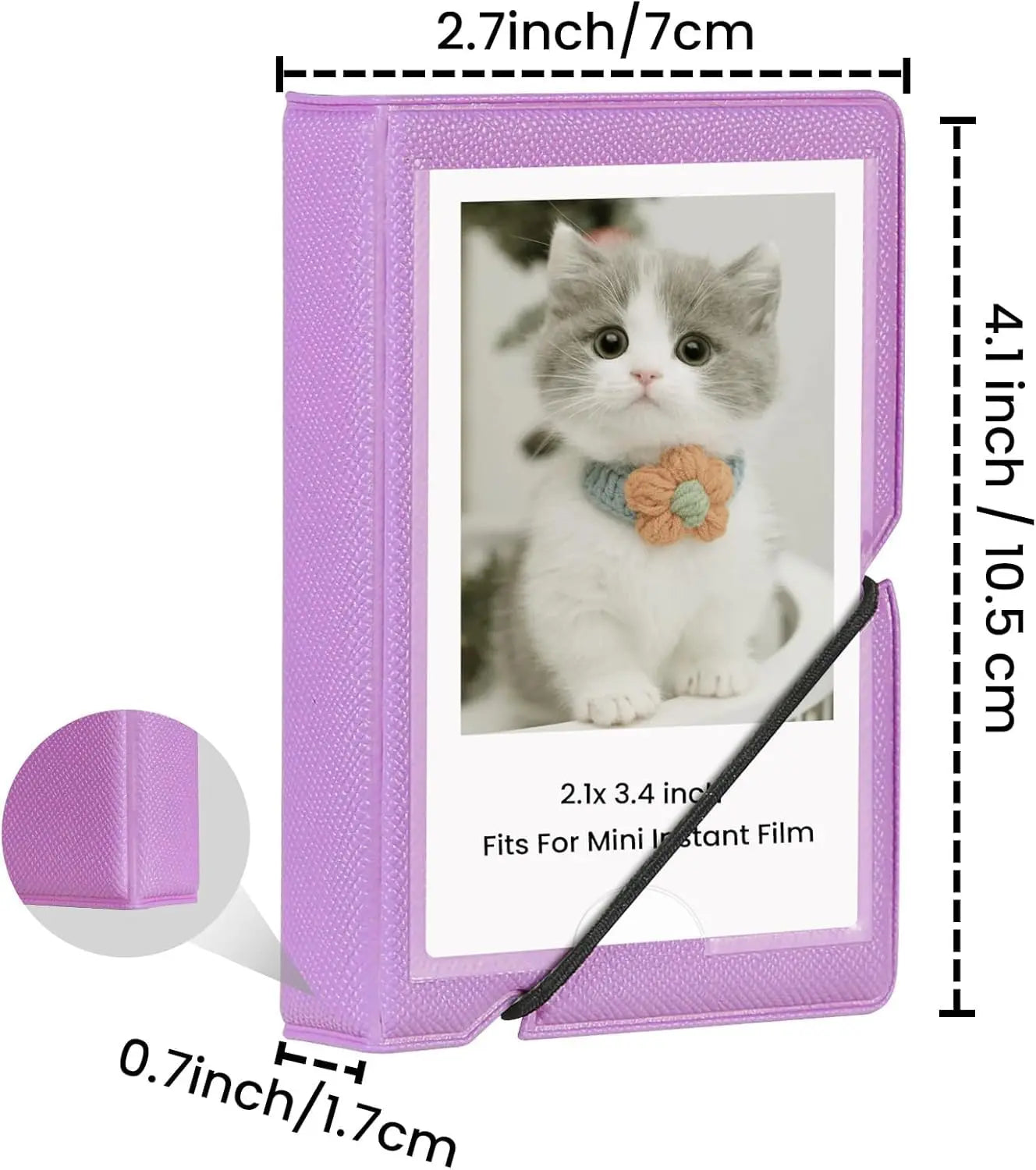 Tektonic Mini Photo Album 28 Pockets Royal Purple TEKTONIC