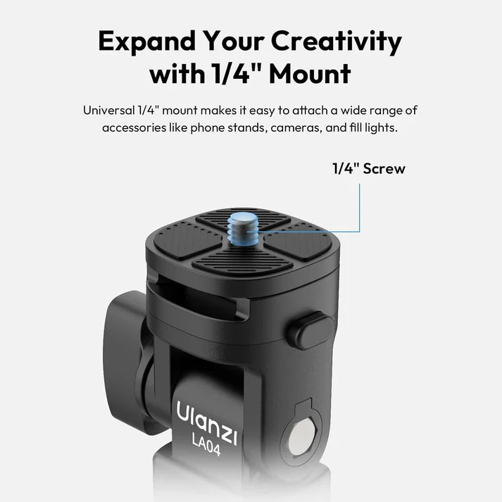 Ulanzi LA04 Light Stand Mount Adapter Quick Release Tilt Head