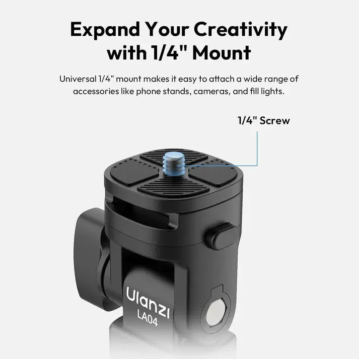 Ulanzi LA04 Light Stand Mount Adapter Quick Release Tilt Head Ulanzi