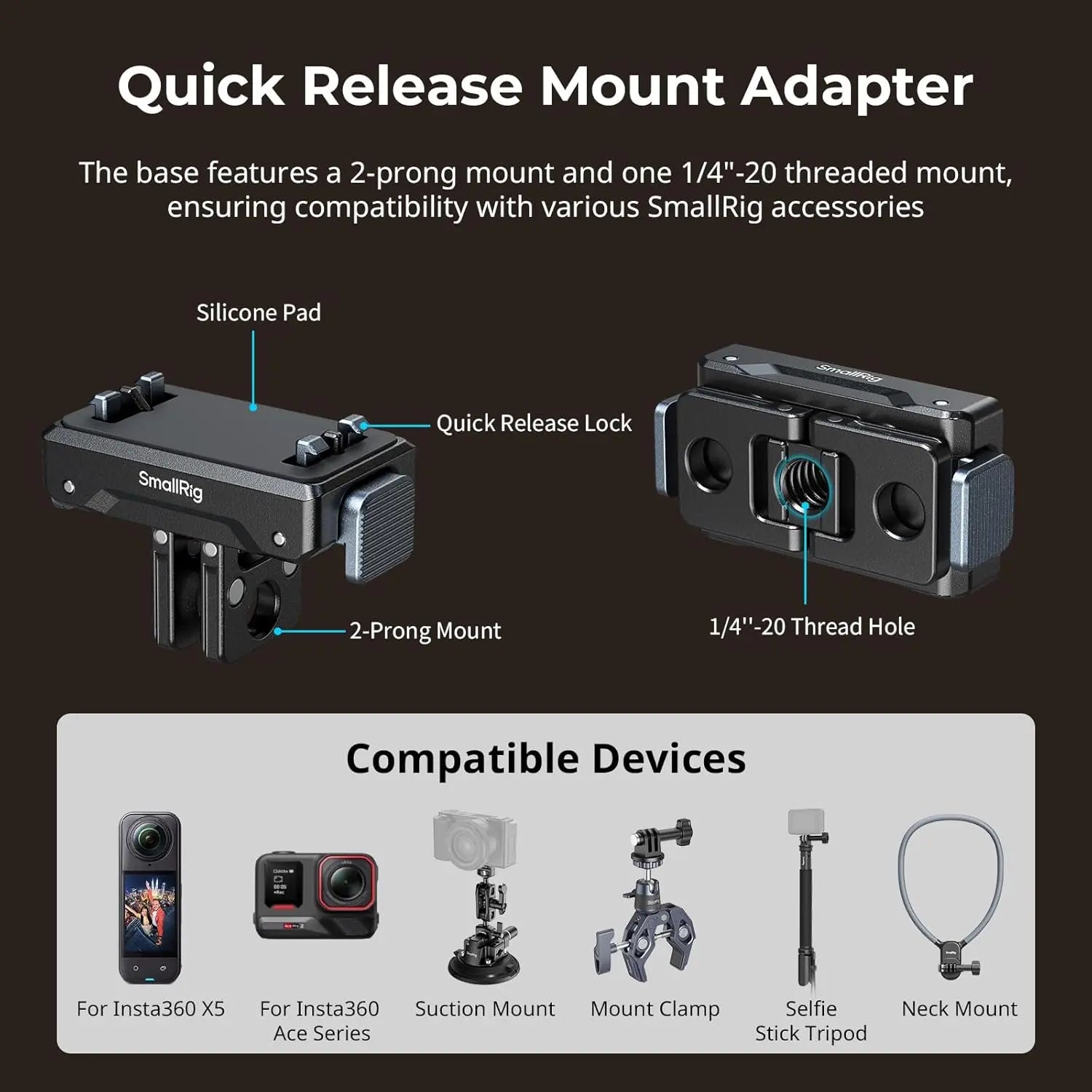 SmallRig Quick Release Mount Adapter 5814 SMALLRIG