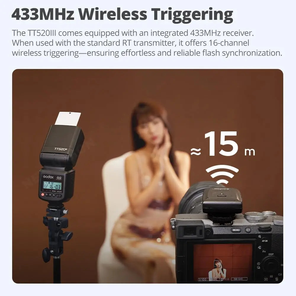 GODOX TT520 III Camera Flash Speedlite Godox