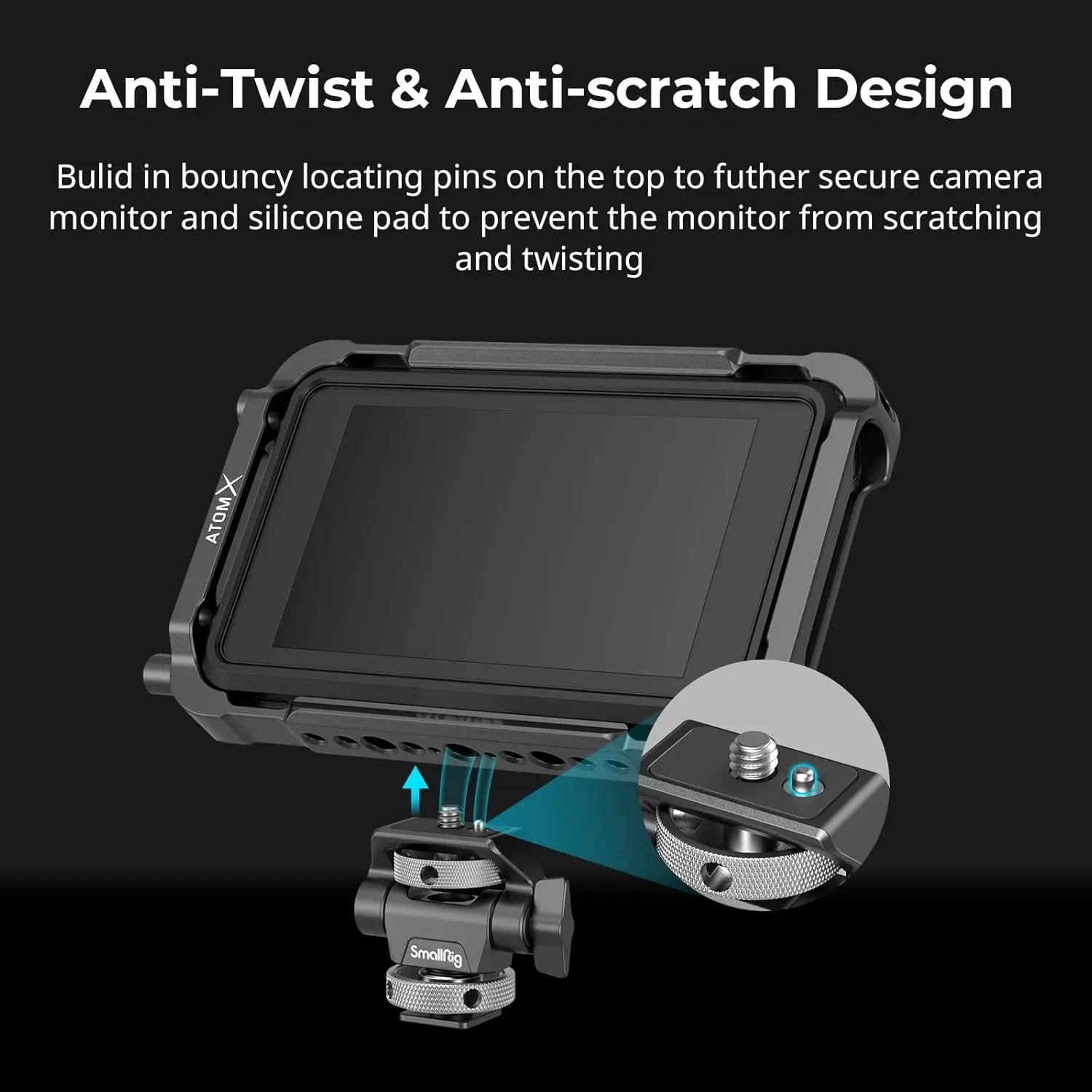 SmallRig Camera Monitor Mount with Cold Shoe Adapter 2905B SMALLRIG