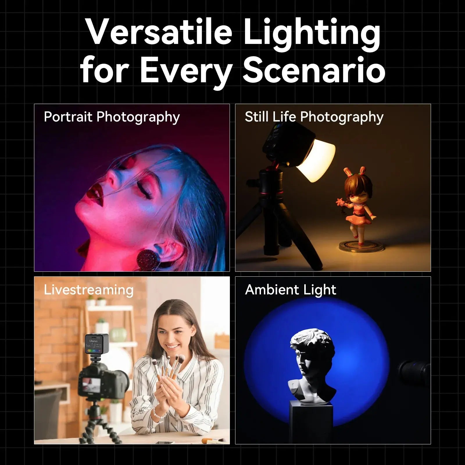 Ulanzi L3 RGB LED Waterproof Video Light Mini Magnetic Cube 2700K 7000K Ulanzi