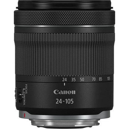 Canon RF 24–105mm STM Zoom Lens for Mirrorless Cameras, Versatile Focal Range, Lightweight Design, Black
