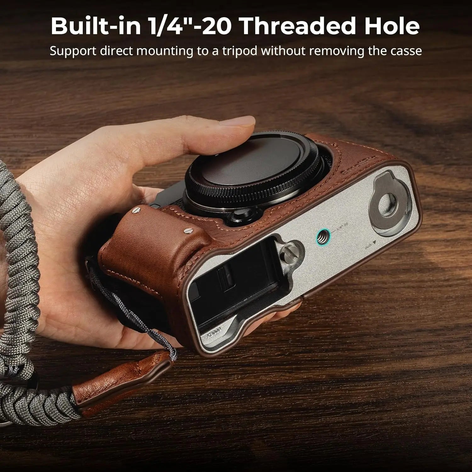 SmallRig X M5 Leather Half Case Kit for FUJIFILM X M5 Brown 4880 SMALLRIG