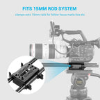 SmallRig Camera Tripod Mounting Baseplate with 15mm Rod Clamp Rail Block 1798 SMALLRIG