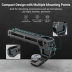 SmallRig Lightweight Top Handle Grip with 5 Cold Shoe Mounts 3764 SMALLRIG