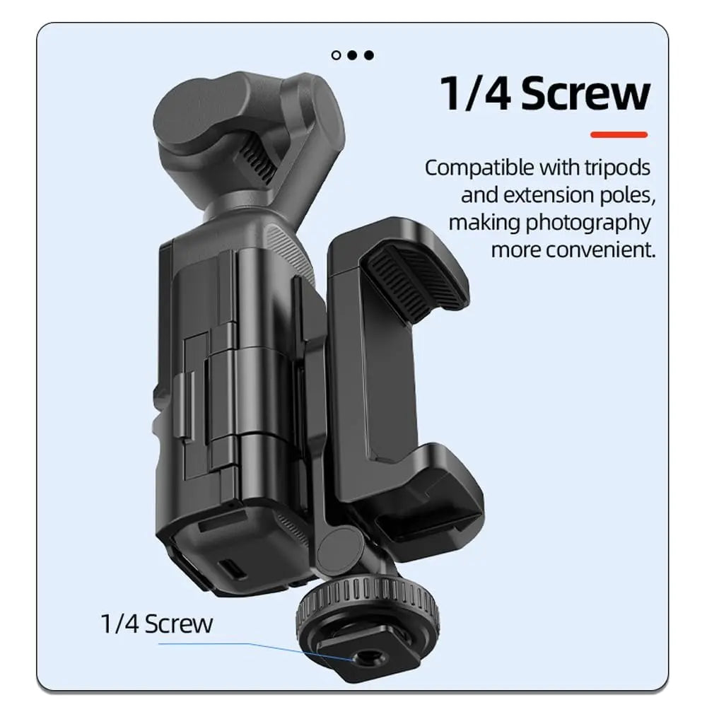 TEKOTNIC Phone Holder Mount for DJI Pocket 3/4 – Smartphone Clamp Adapter Royale Device