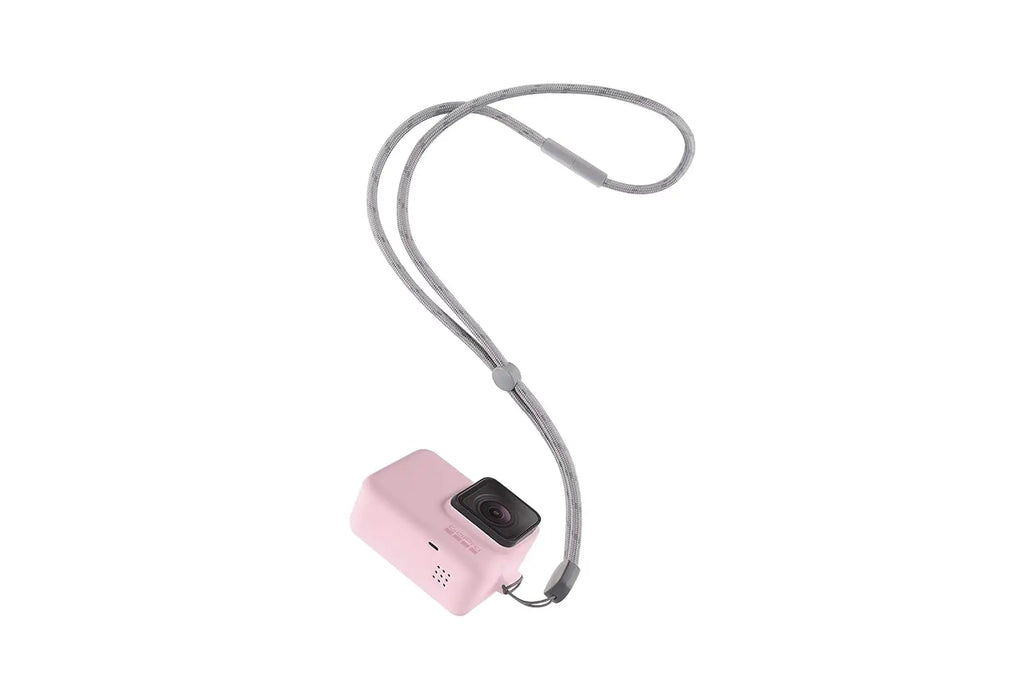 GoPro Silicone Sleeve with Lanyard Pink Protective Camera Cover Gopro