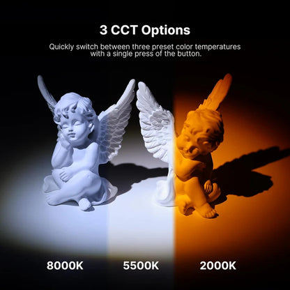 Ulanzi LM07 Zoomable Bi-Color Photography Torch Light