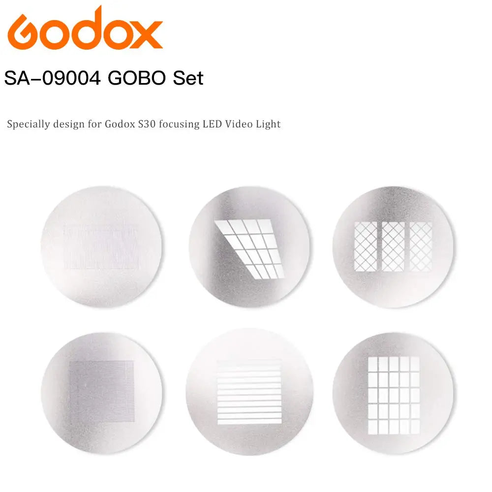 Godox SA 09 004 GOBO Set Creative Effects for S30 LED Light Godox
