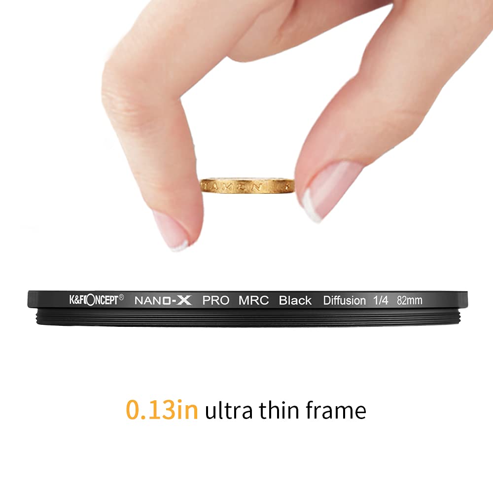 K&F Concept Magnetic Black Mist 1/4 Filter, Special Effects Lens Accessory, HD Multi-Layer Coated, Nano-X Series