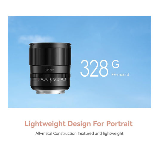 TTArtisan AF 75MM F2 Z Mount Auto Focus Camera Lens