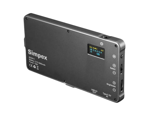 Simpex RGB Pocket LED Light with Built in 4000MAh Rechargeable Battery