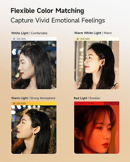 TEKTONIC 28W Pocket LED Fill Light Rechargeable Dimmable Video Lamp