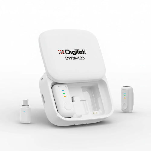 Digitek DWM 123 2-in-1 Wireless Microphone with Charging Case Digitek