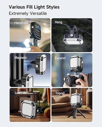 TEKTONIC 28W Pocket LED Fill Light Rechargeable Dimmable Video Lamp