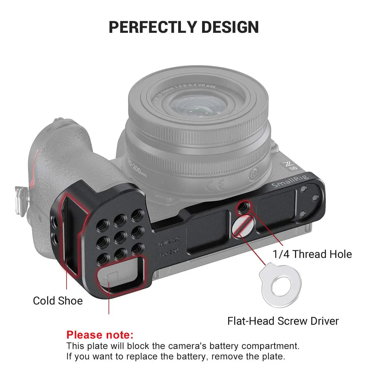 SmallRig Vlogging Mounting Plate for Nikon Z50 LCN2525 SMALLRIG