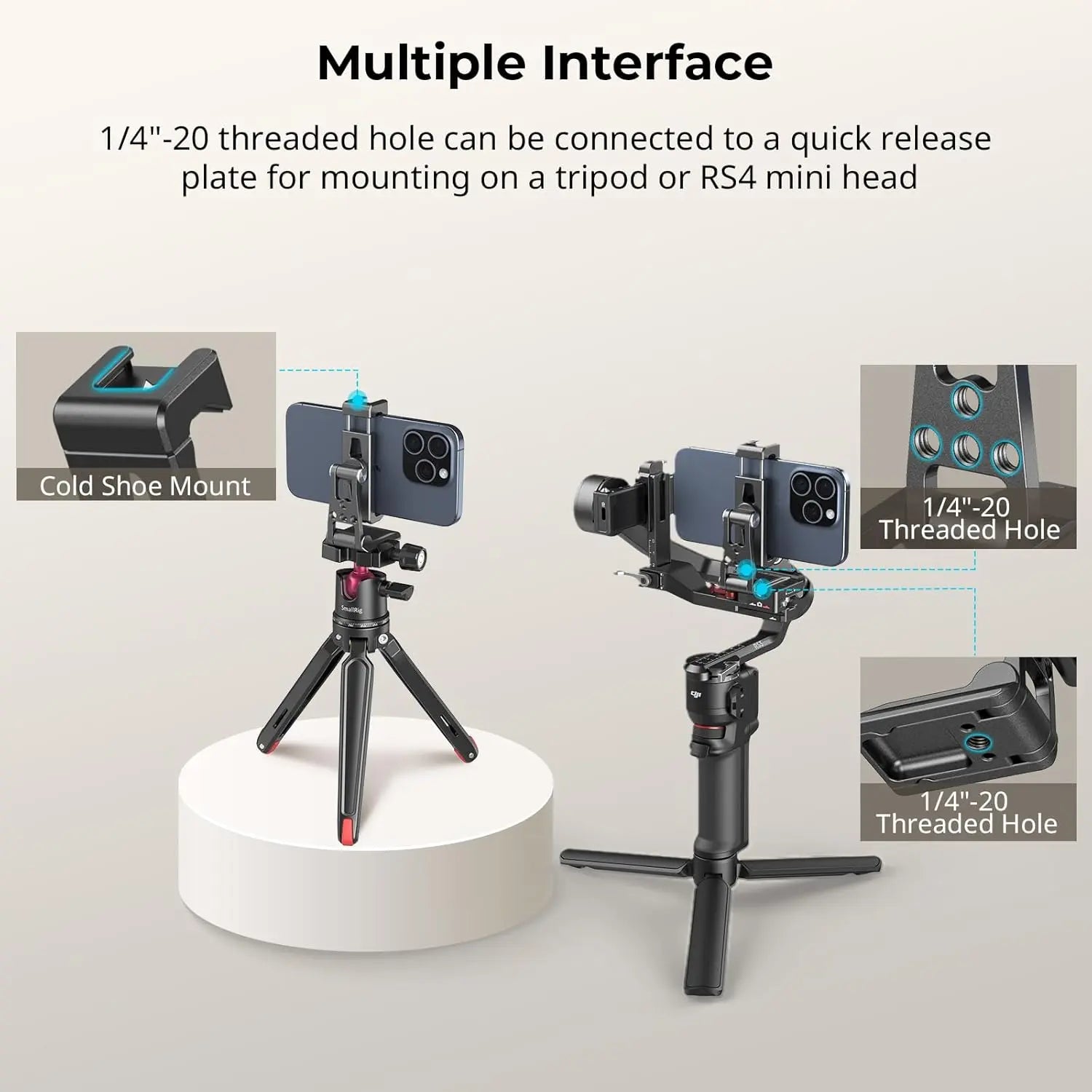 SmallRig Metal Phone Holder with Arca-Swiss Support 4611 SMALLRIG