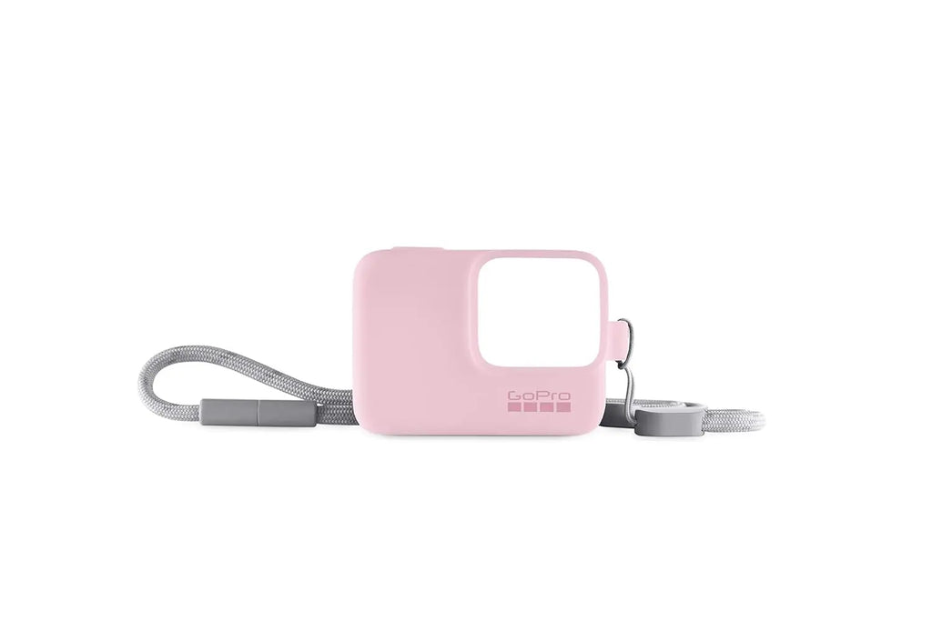 GoPro Silicone Sleeve with Lanyard Pink Protective Camera Cover Gopro
