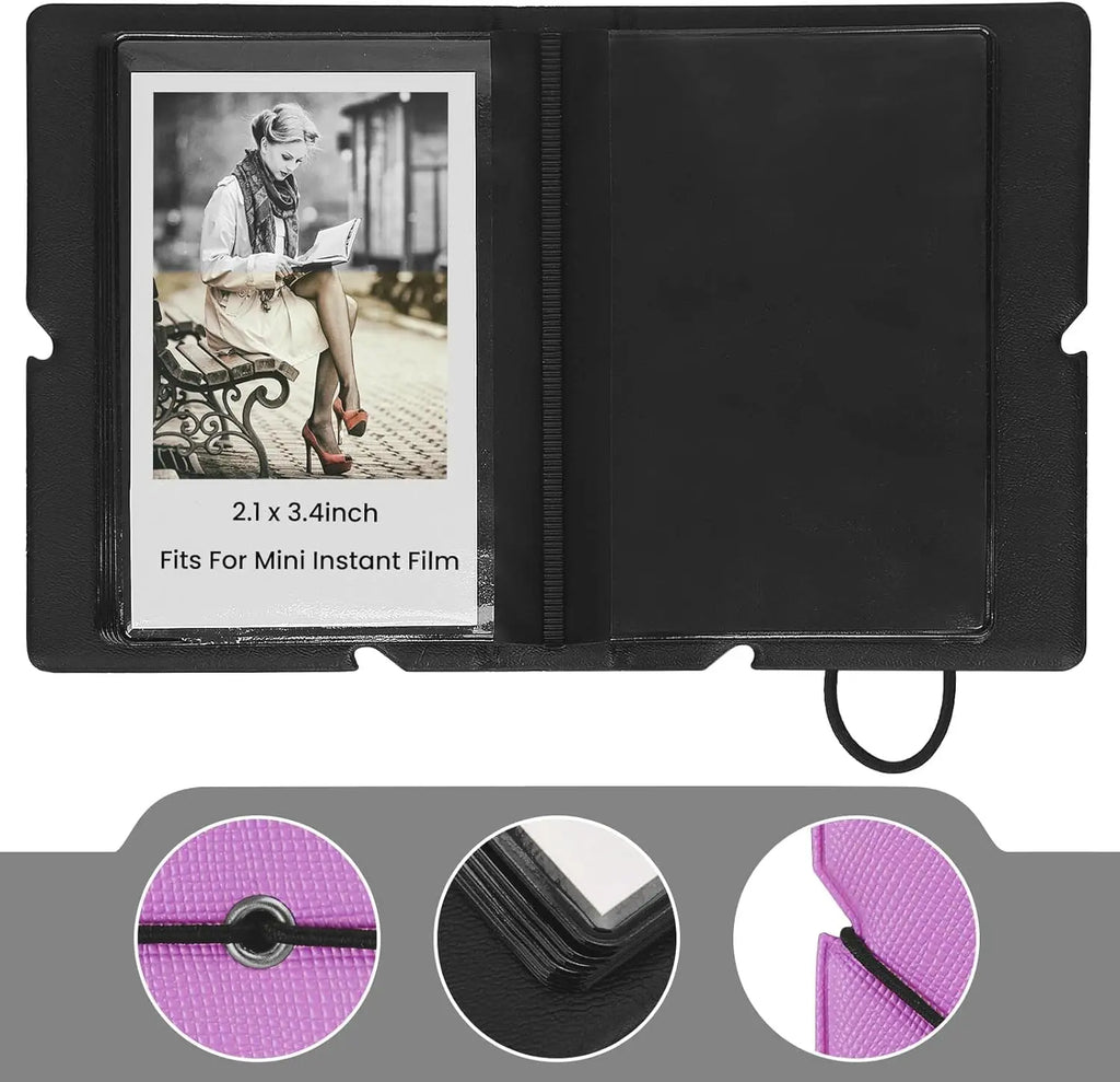Tektonic Mini Photo Album 28 Pockets Royal Purple TEKTONIC