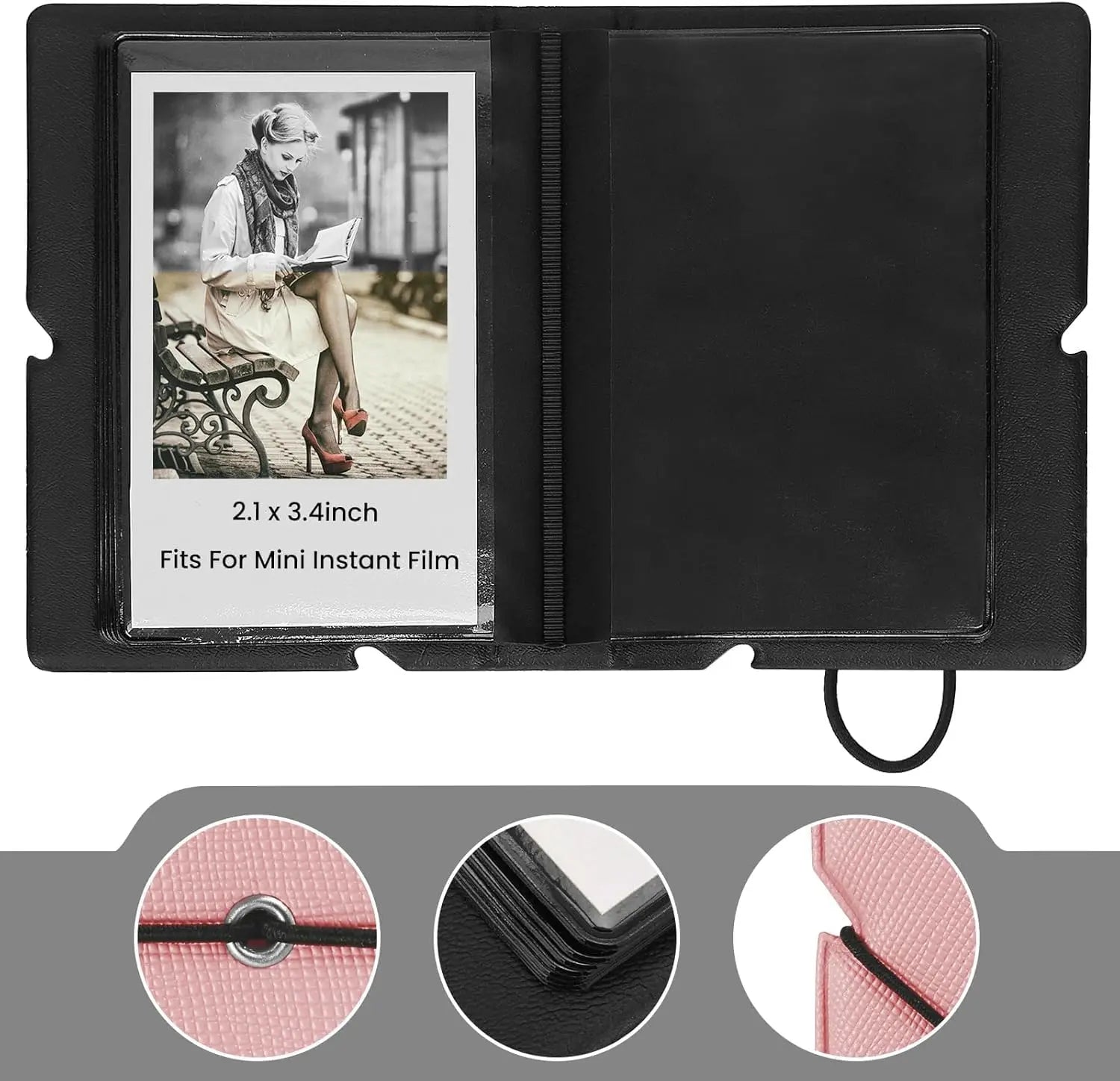 Tektonic Mini Photo Album 28 Pockets Pink TEKTONIC
