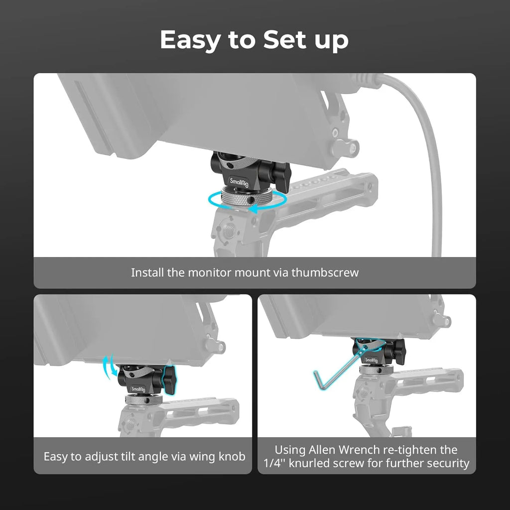SmallRig Camera Monitor Mount with Cold Shoe Adapter 2905B SMALLRIG