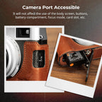 SmallRig Brown Leather Half Case Kit with Shoulder Strap 4699 SMALLRIG