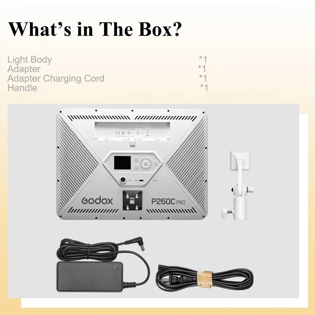 Godox LEDP260C Ultra Slim Bi Color LED Video Light Panel Godox
