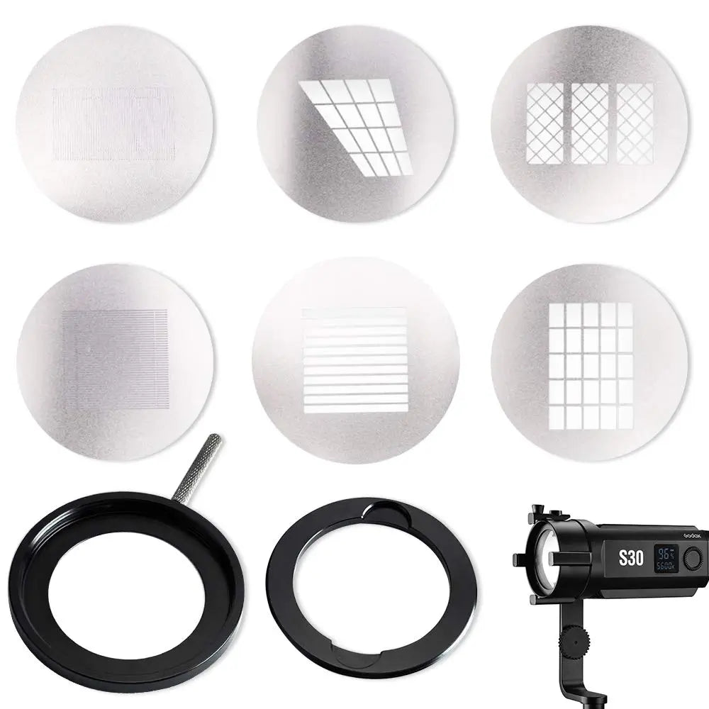 Godox SA 09 004 GOBO Set Creative Effects for S30 LED Light Godox