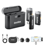 Godox WES2 Kit2 Wireless Lavalier Microphone Godox