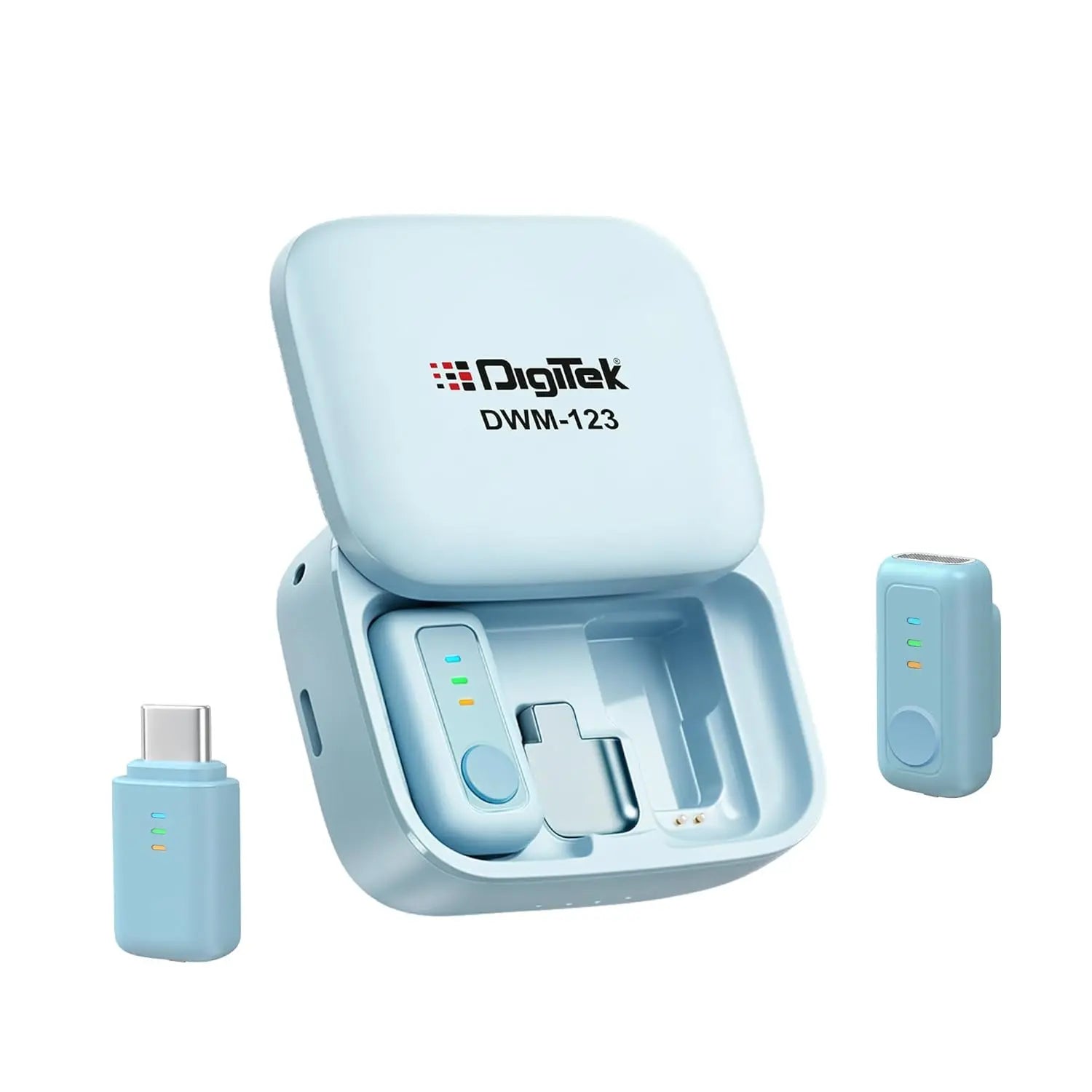 Digitek DWM 123 2-in-1 Wireless Microphone with Charging Case Digitek