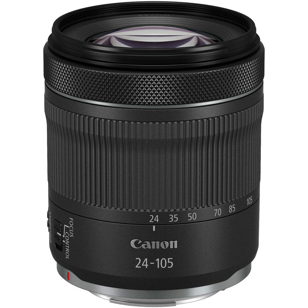 Canon RF 24–105mm STM Zoom Lens for Mirrorless Cameras, Versatile Focal Range, Lightweight Design, Black