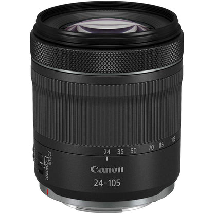 Canon RF 24–105mm STM Zoom Lens for Mirrorless Cameras, Versatile Focal Range, Lightweight Design, Black