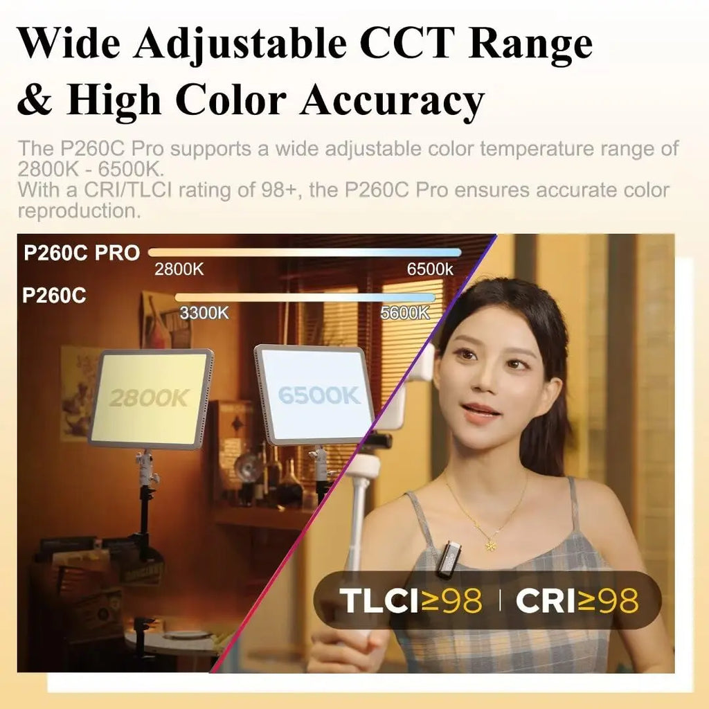 Godox LEDP260C Ultra Slim Bi Color LED Video Light Panel Godox